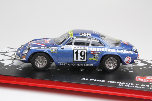 Alpine Renault A110, Monte Carlo 1976, M.Mouton, no.19 - Sulje napsauttamalla kuva