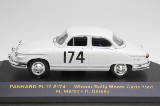 Panhard PL17, 1st. Monte Carlo 1961, M.Martin, no.174 - Sulje napsauttamalla kuva