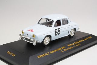 Renault Dauphine, 1st. Monte Calo 1958, G.Monraisse, no.65 - Sulje napsauttamalla kuva