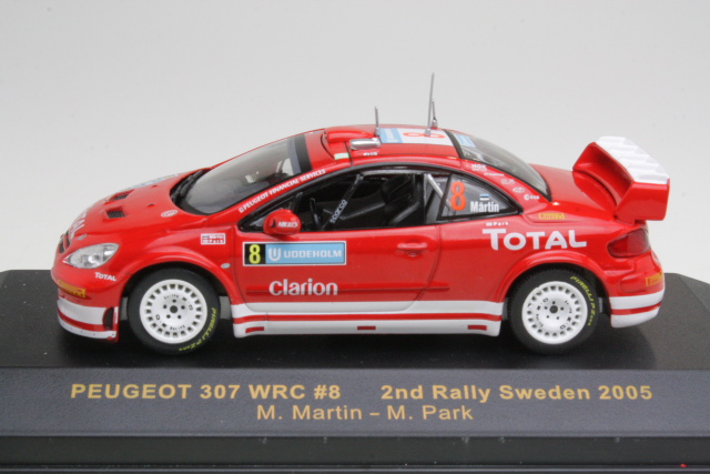 Peugeot 307 WRC, 2nd. Sweden 2005, M.Martin, no.8 - Sulje napsauttamalla kuva