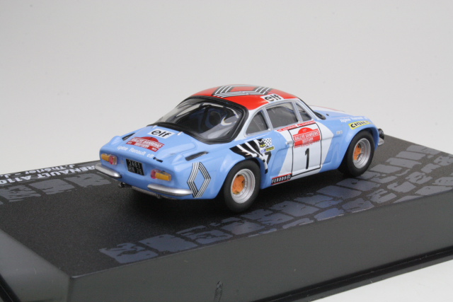 Alpine Renault A110 1800, San Remo 1973, J.Therier, no.1 - Sulje napsauttamalla kuva