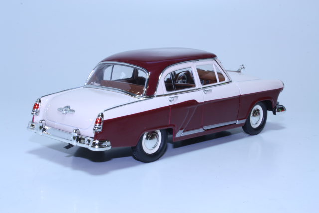 Volga GAZ M21 1957, valkoinen/punainen
