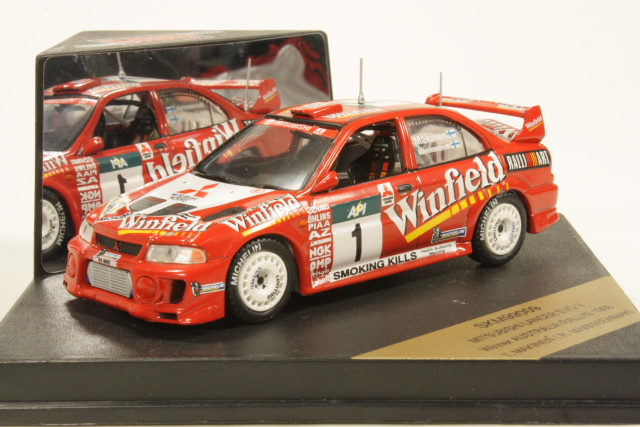 Mitsubishi Lancer Evo V, 1st. Australia 1998, T.Mäkinen, no.1 - Sulje napsauttamalla kuva