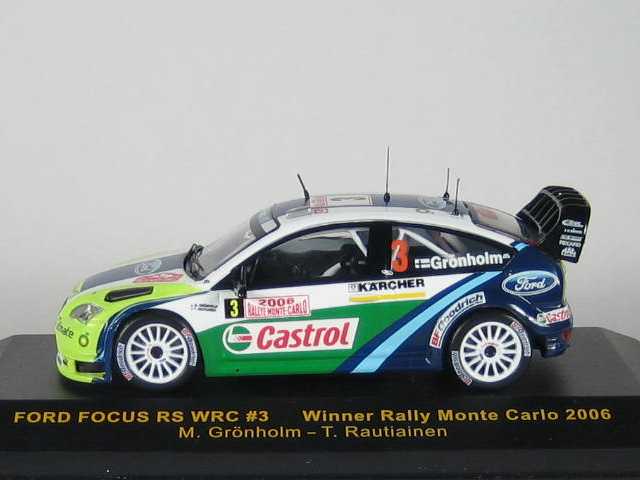 Ford Focus RS WRC, 1st. Monte Carlo 2006, M.Grönholm, no.3 - Sulje napsauttamalla kuva