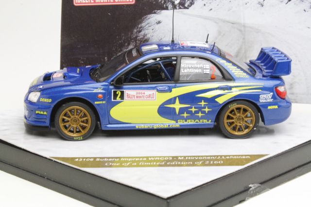 Subaru Impreza WRC, Monte Carlo 2004, M.Hirvonen, no.2 - Sulje napsauttamalla kuva