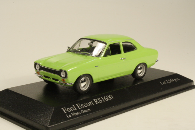 Ford Escort Mk1 RS1600 1971, vihreä - Sulje napsauttamalla kuva