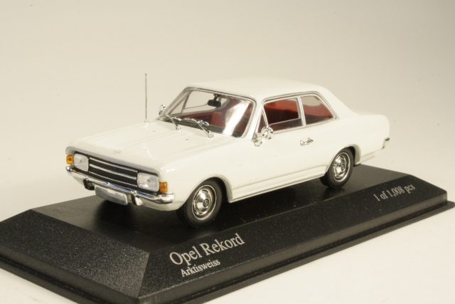 Opel Rekord C 2d 1966, valkoinen - Sulje napsauttamalla kuva