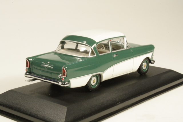Opel Rekord P1 Limousine 2d 1958, vihreä/valkoinen