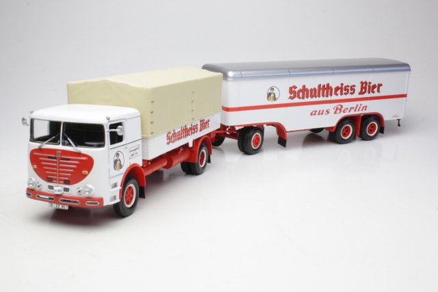 Bussing LU 11-16 + Täysperävaunu"Schultheiss Bier"