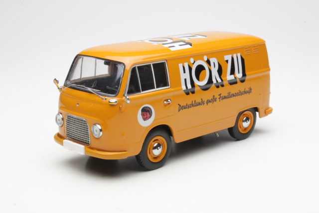 Ford Taunus Transit 1000 "Hör Zu" 1961, oranssi - Sulje napsauttamalla kuva