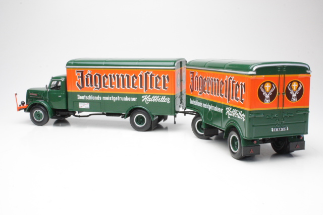 Henschel HS140 + Trailer "Jägermeister", green/orange