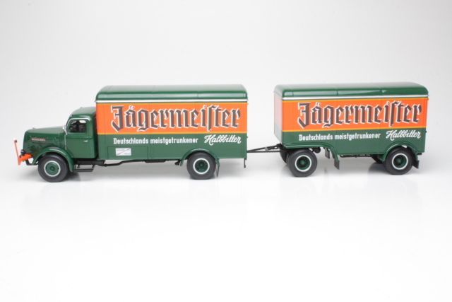 Henschel HS140 + Trailer "Jägermeister", green/orange
