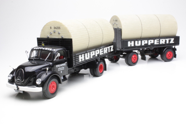 Magirus-Deutz S6500 Täysperävaunu "Huppertz" 1951, musta