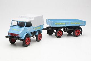 MB Unimog U401 + Perävaunu "Krombacher Bier" - Sulje napsauttamalla kuva