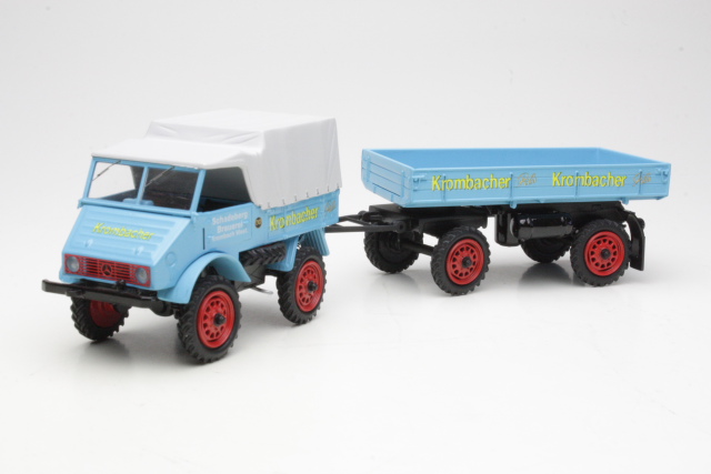 MB Unimog U401 + Perävaunu "Krombacher Bier"