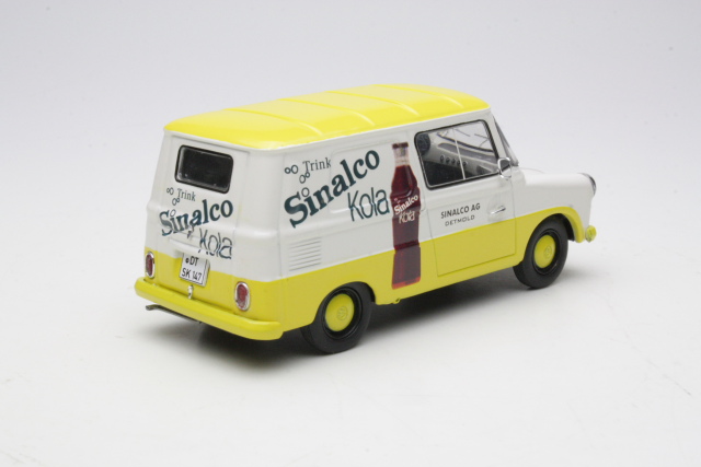 VW 147 Fridolin "Sinalco Kola" 1964, valkoinen/keltainen - Sulje napsauttamalla kuva