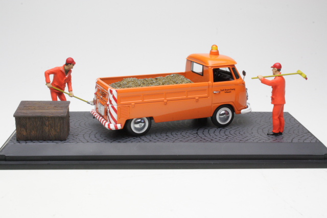 VW T1 "Tiefbauamt" + 2 figuria 1962, oranssi