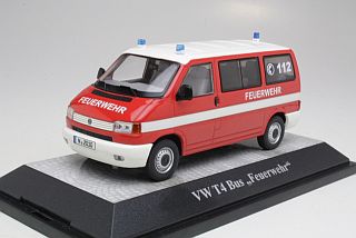 VW T4 Bus "Feuerwehr" 1991, punainen - Sulje napsauttamalla kuva