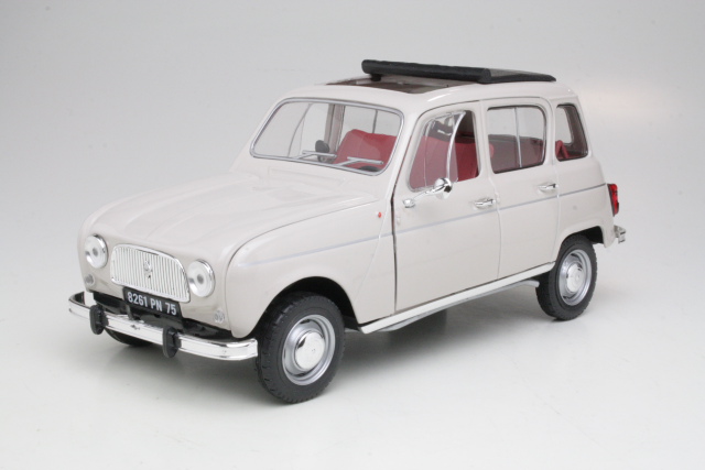 Renault 4L 1963, kermanvalkoinen - Sulje napsauttamalla kuva