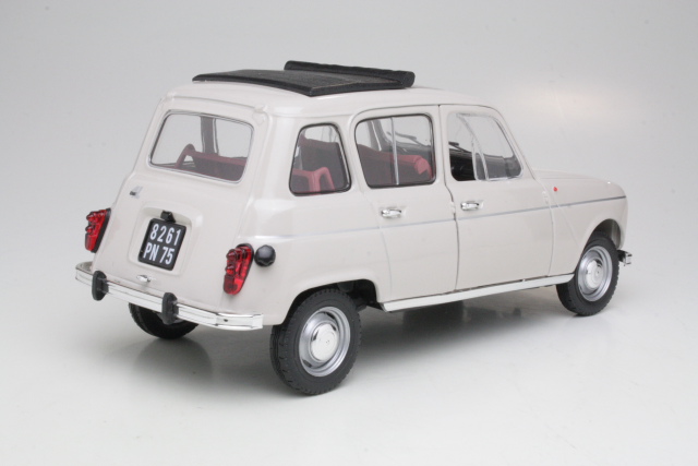 Renault 4L 1963, kermanvalkoinen - Sulje napsauttamalla kuva