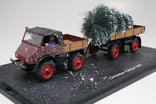 MB Unimog 401 + Perävaunu "Christmas" - Sulje napsauttamalla kuva