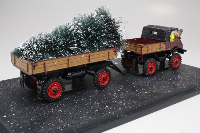 MB Unimog 401 + Perävaunu "Christmas" - Sulje napsauttamalla kuva