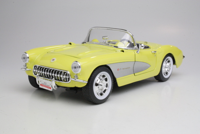 Chevrolet Corvette 1957, yellow