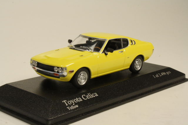 Toyota Celica Fastback (RA28) 1975, keltainen - Sulje napsauttamalla kuva