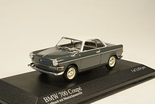 BMW 700 Sport Coupe 1960, harmaa/valkoinen - Sulje napsauttamalla kuva