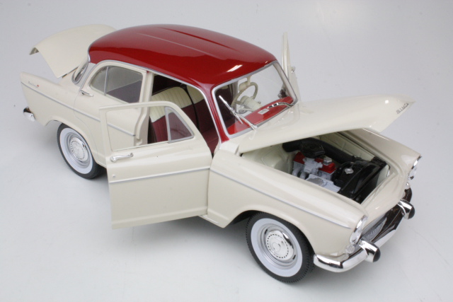 Simca Aronde P60 Montlhery 1962, kermanvalkoinen