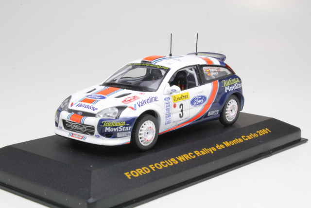 Ford Focus WRC, Monte Carlo 2001, C.Sainz, no.3 - Sulje napsauttamalla kuva