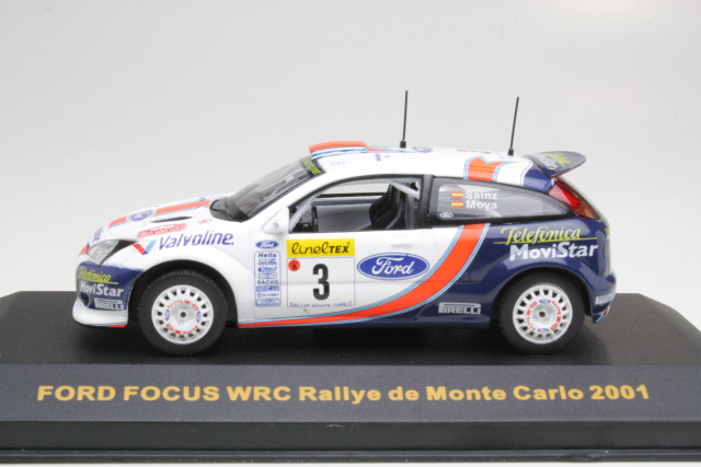 Ford Focus WRC, Monte Carlo 2001, C.Sainz, no.3 - Sulje napsauttamalla kuva