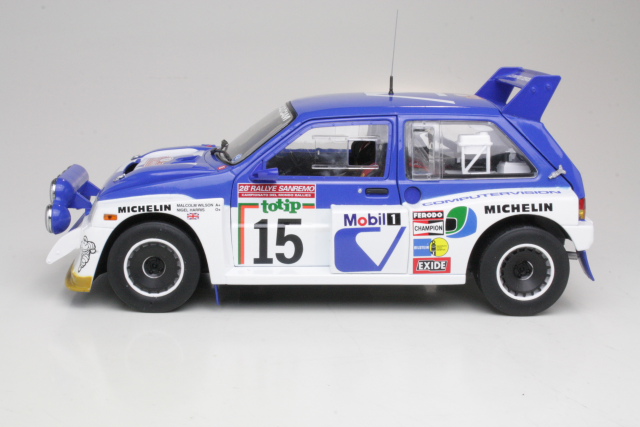 MG Metro 6R4, San Remo 1986, M.Wilson, no.15 - Sulje napsauttamalla kuva