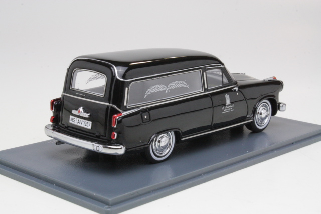 Borgward Hansa 2400 Rappold "Ruumisauto" 1957, musta
