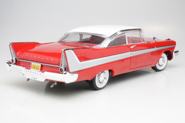 Plymouth Fury 1958, punainen/valkoinen "Christine" - Sulje napsauttamalla kuva