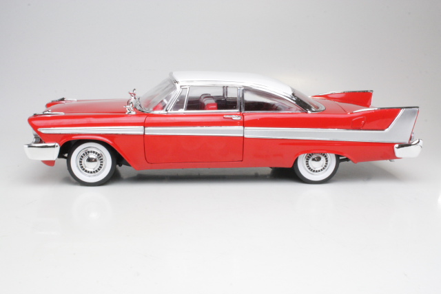 Plymouth Fury 1958, punainen/valkoinen "Christine" - Sulje napsauttamalla kuva