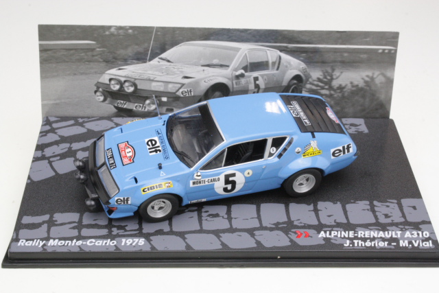 Alpine A310, Monte Carlo 1975, J.Therier, no.5 - Sulje napsauttamalla kuva