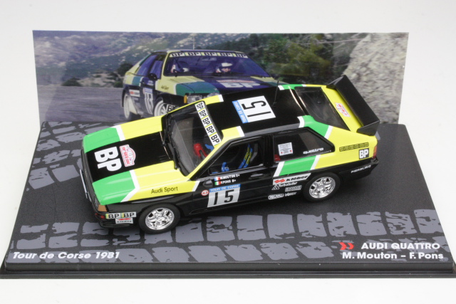 Audi Quattro, Tour de Corse 1981, M.Mouton, no.15
