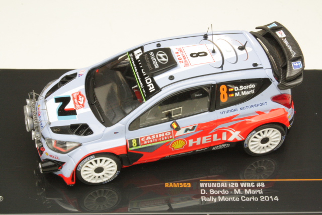 Hyundai i20 WRC, Monte Carlo 2014, D.Sordo, no.8 - Sulje napsauttamalla kuva