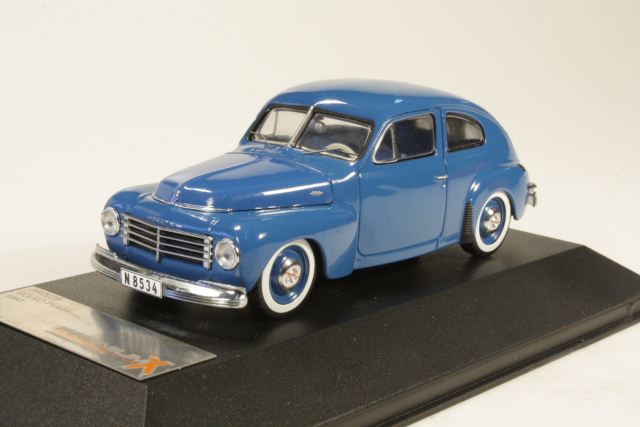 Volvo PV444 1943, sininen - Sulje napsauttamalla kuva