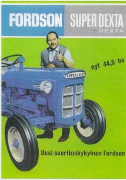 Postikortti - Fordson Super Dexta - Sulje napsauttamalla kuva