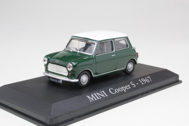 Mini Cooper S 1967, green/white