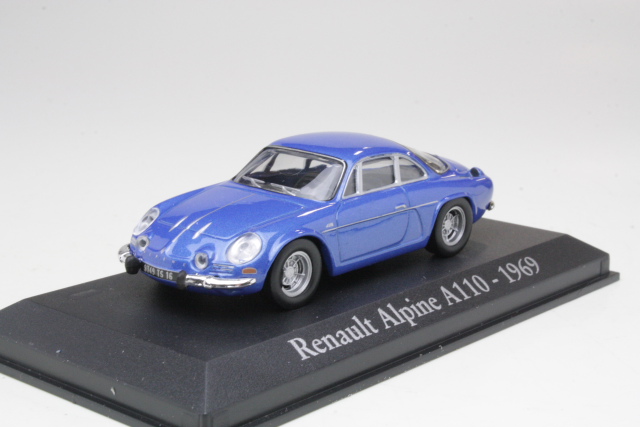 Alpine Renault A110 1969, sininen - Sulje napsauttamalla kuva