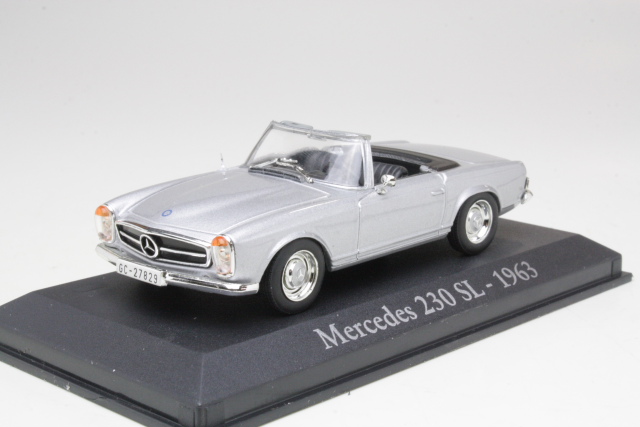 Mercedes 230SL (w113) 1963, silver - Click Image to Close